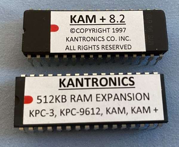 Kantronics KAM Plus TNC  TNC Firmware 8.2 & 512Kb Memory Upgrade  Cable KAM+FM